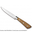 Couteau Steak Montblanc, manche bois avec 3 rivets